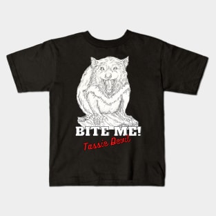 Bite Like a Tassie Devil Kids T-Shirt